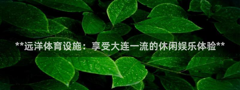 意昂体育3平台注册流程视频：**远洋体育设施：享受大