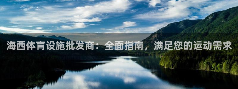意昂3开户：海西体育设施批发商：全面指南，满足您的运