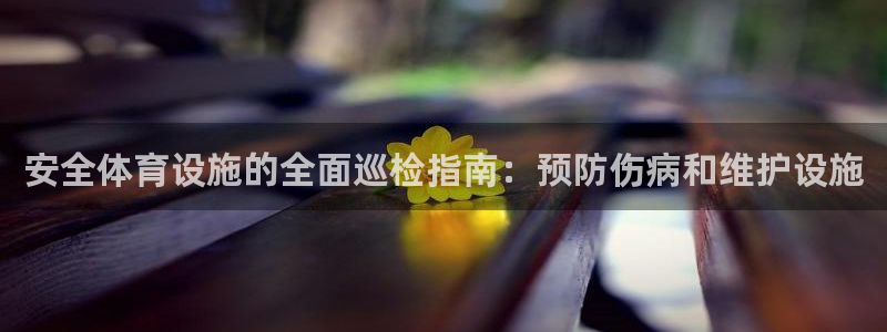 意昂3集团logo：安全体育设施的全面巡检指南：预防