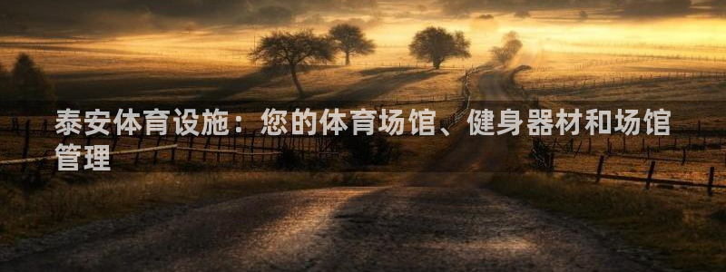 意昂3娱乐代理怎么样：泰安体育设施：您的体育场馆、健